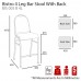 Bistro 4 Leg Bar Stool With Back